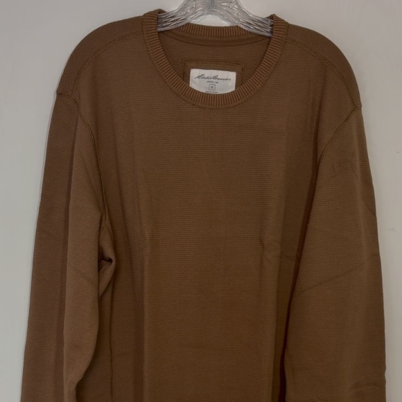 Eddie Bauer Men's Size XL Thermal Shirt Long Sleeve, Rust, NWOT, - Picture 1 of 2